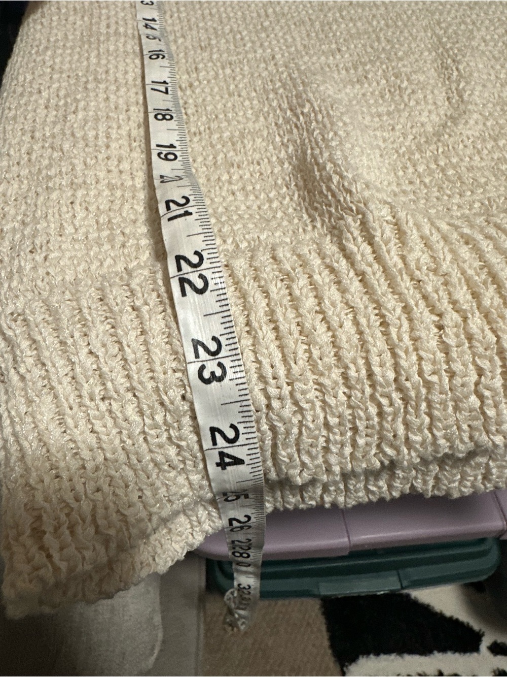 J. Crew Women's Flared Sleeve Swing Sweater ivory champagne size M H7152 cotton - Picture 8 of 8